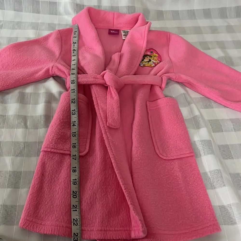 Disney Princess pink fleece robe Size 3T
